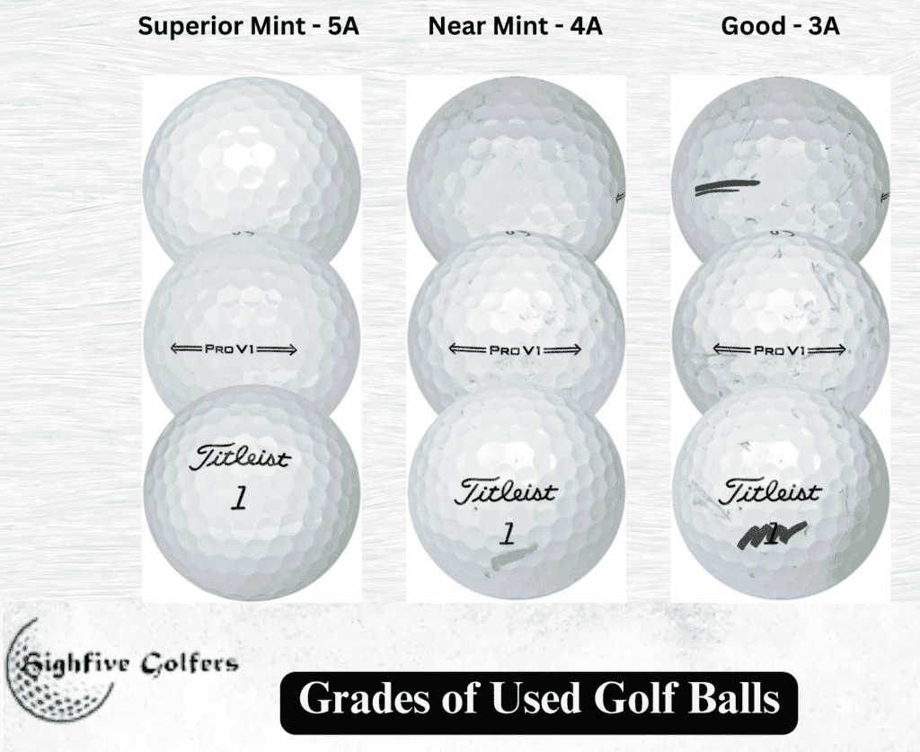 Grades of Used Golf Balls