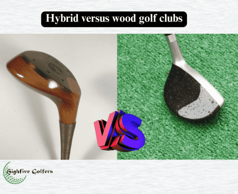 Comparison of Hybrid and wood golf clubs