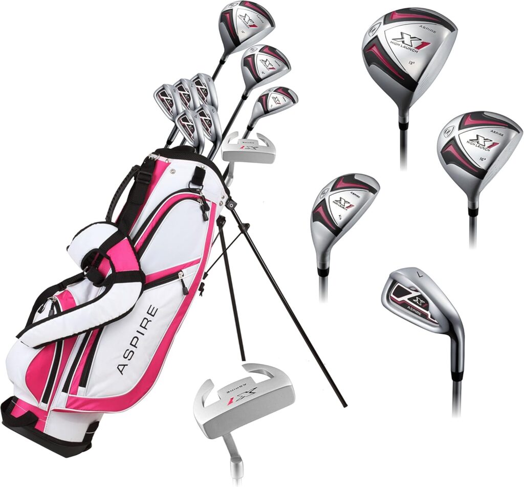 Pink Right Handed Golf Club Set for Petite Ladies