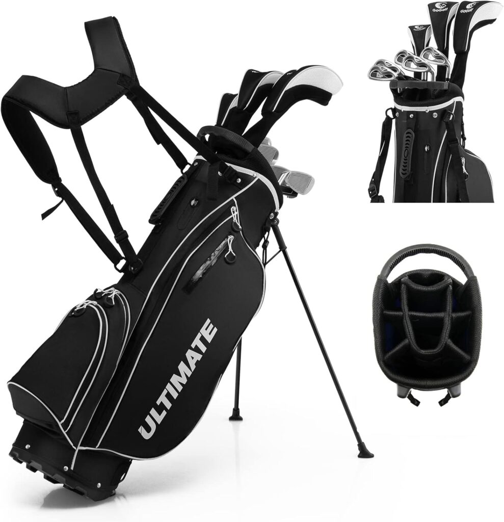 Tangkula 9/10 Pieces Men's Complete Golf Clubs Set