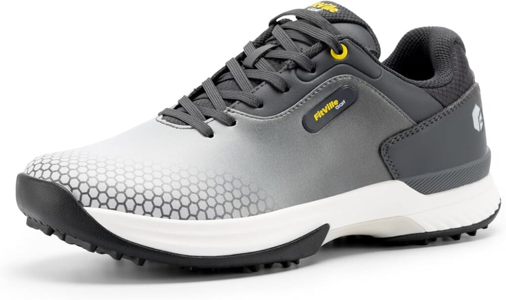 FitVille Wide & Extra Wide Mens Golf Shoes