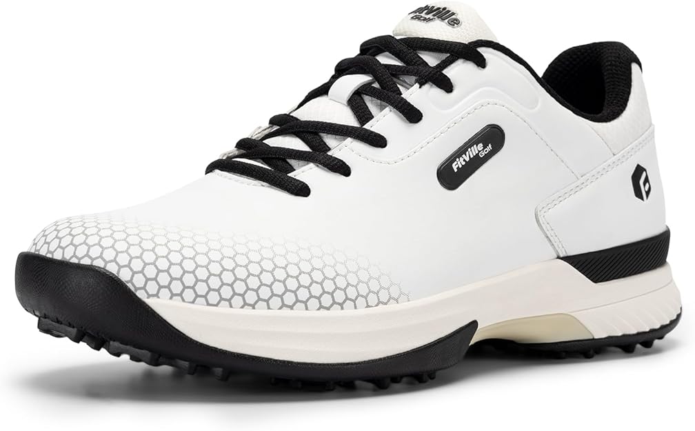 FitVille Wide & Extra Wide Mens Golf Shoes